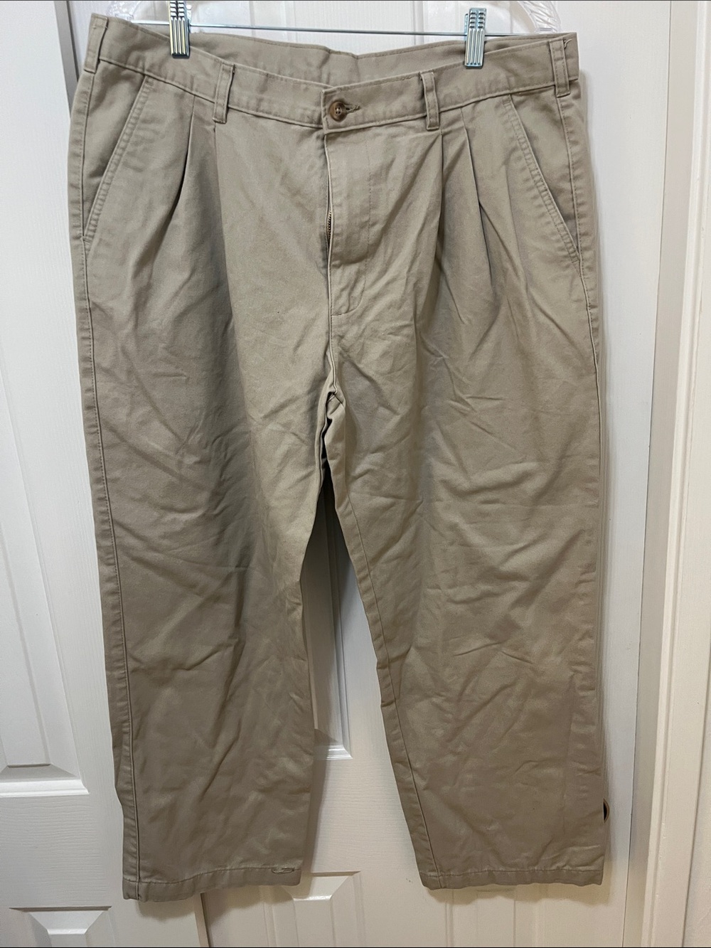 George Men's Pleated Chino Pants - Tan